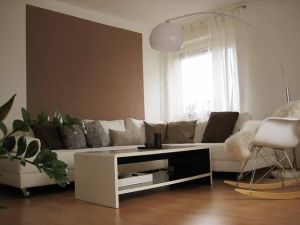 Farbgestaltung Wohnzimmer Braune Möbel